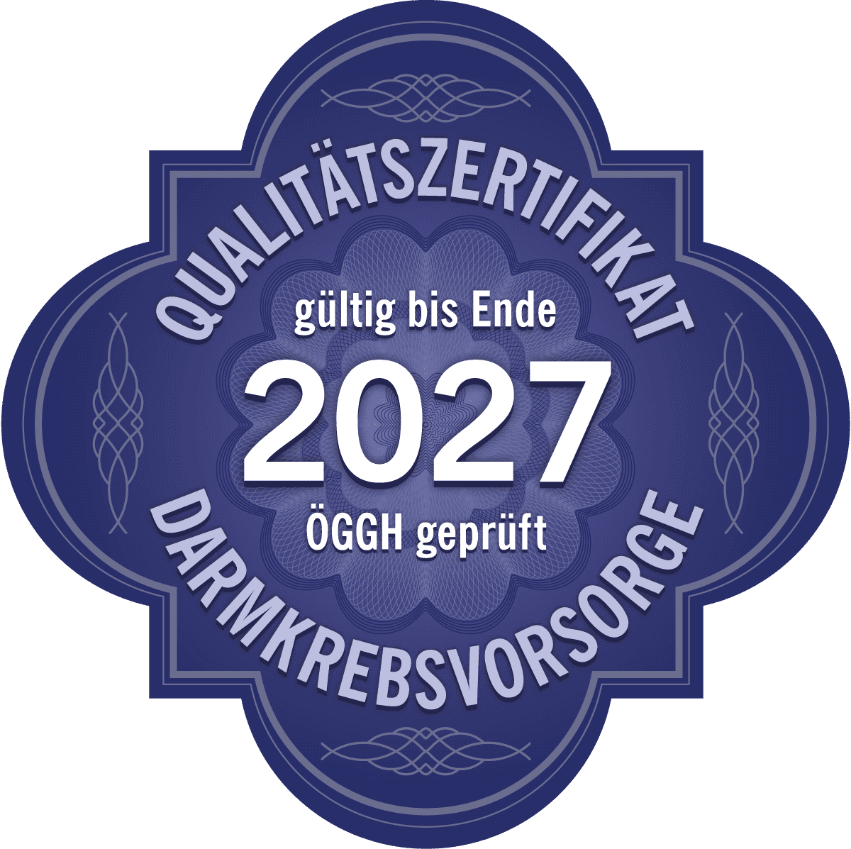 Qualitätszertifikat ÖGGH Darmkrebsvorsorge